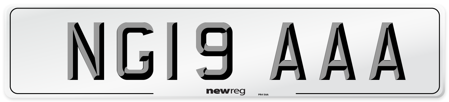 NG19 AAA Number Plate from New Reg
